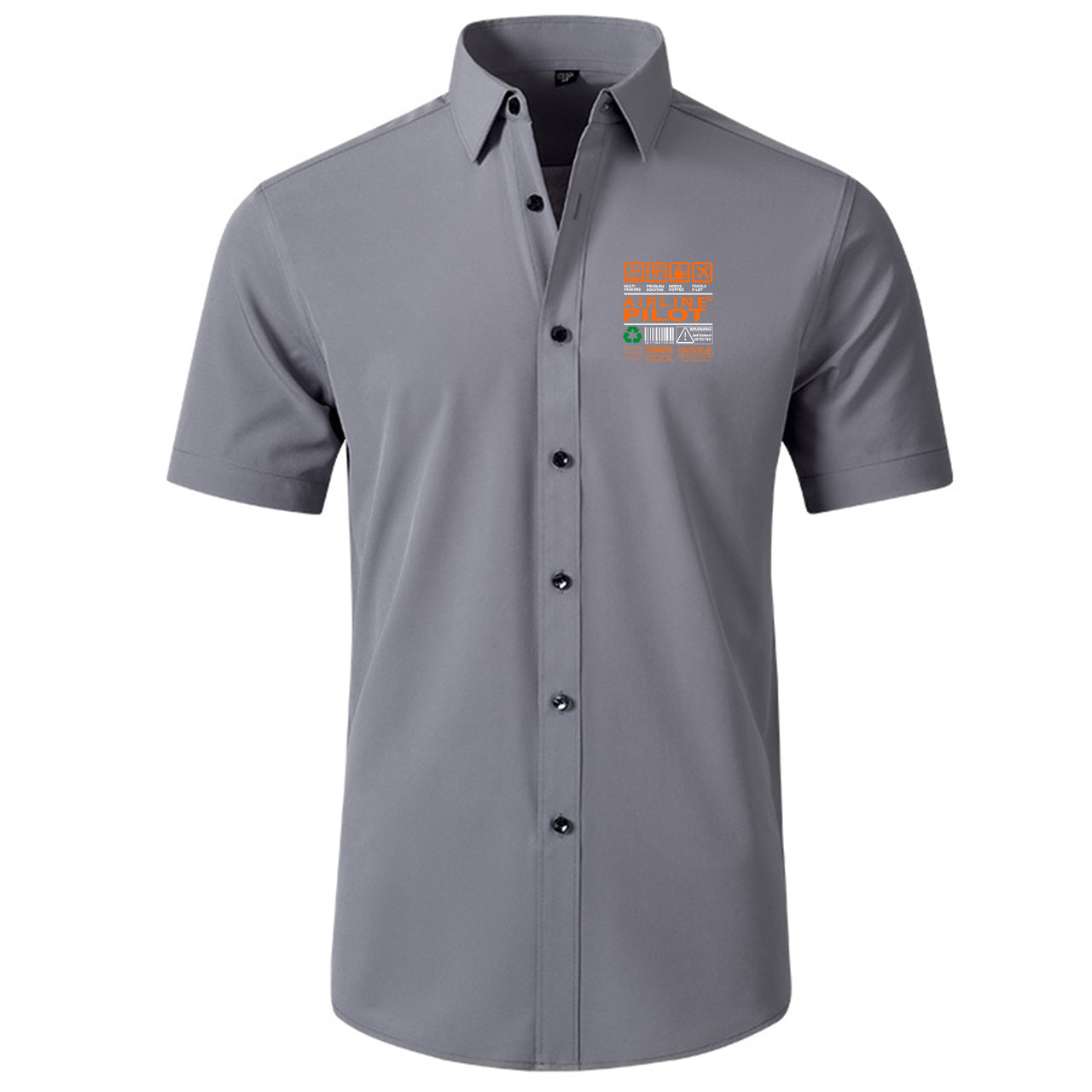 Airline Pilot Label Designed Short Sleeve Shirts