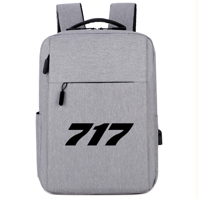 717 Flat Text Designed Super Travel Bags