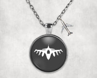Thumbnail for Fighting Falcon F16 Silhouette Designed Necklaces