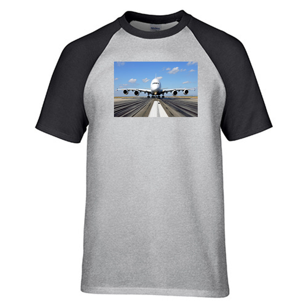 Mighty Airbus A380 Designed Raglan T-Shirts
