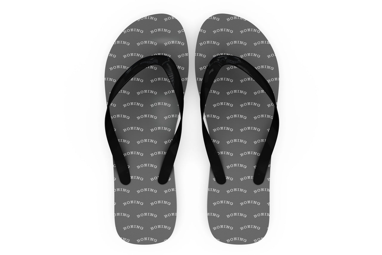 Special BOEING Text Designed Slippers (Flip Flops)