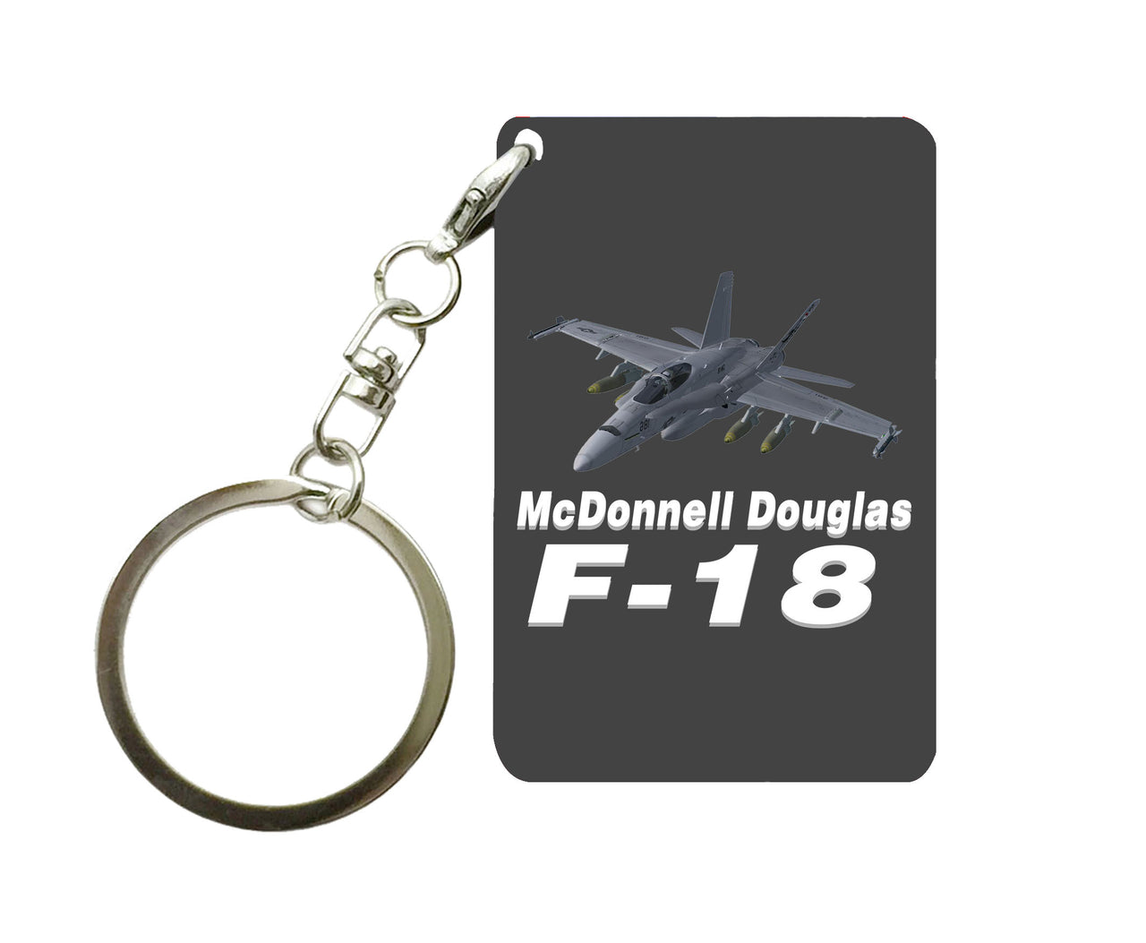 The McDonnell Douglas F18 Designed Key Chains