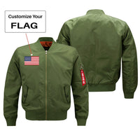 Thumbnail for Custom Flag Designed Pilot Jackets (Customizable) Pilot Eyes Store Green (Thin) S (US XXS) 