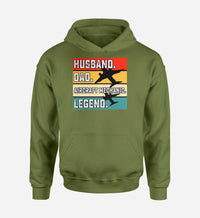 Thumbnail for Husband & Dad & Aircraft Mechanic & Legend Designed Hoodies