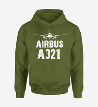 Thumbnail for Airbus A321 & Plane Designed Hoodies