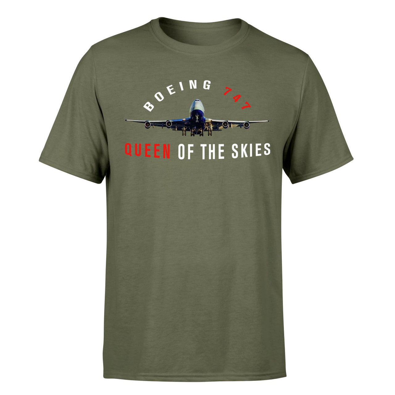 Boeing 747 Queen of the Skies Designed T-Shirts