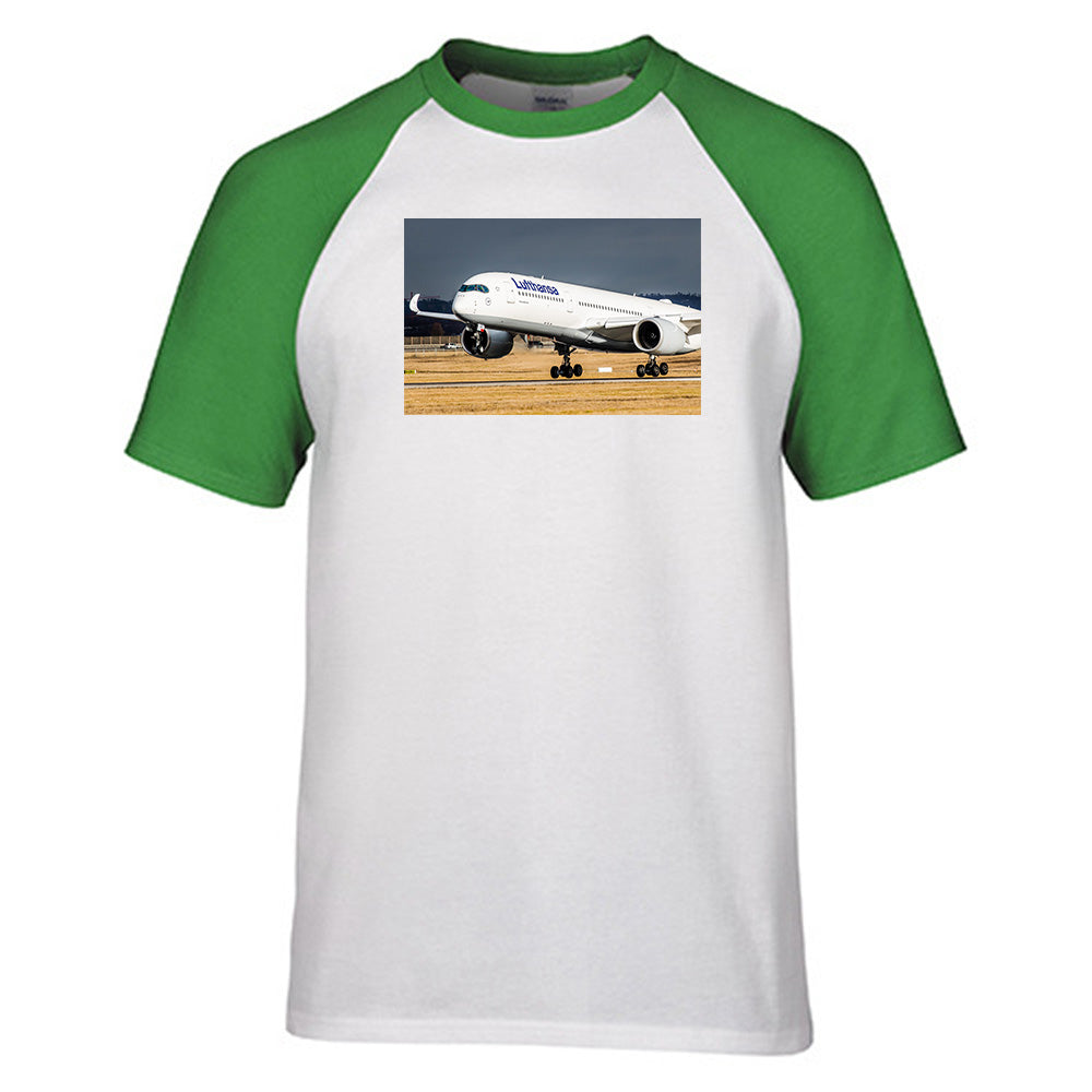 Lutfhansa A350 Designed Raglan T-Shirts