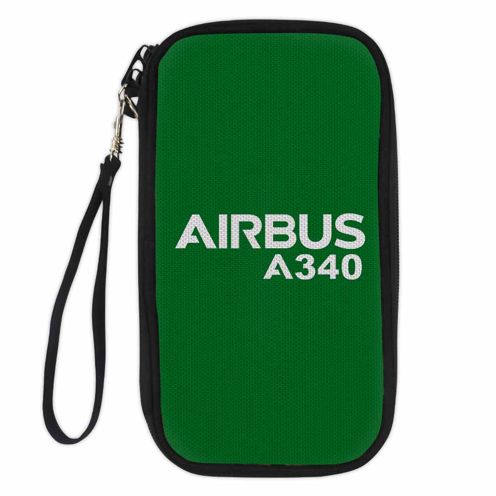 Airbus A340 & Text Designed Travel Cases & Wallets