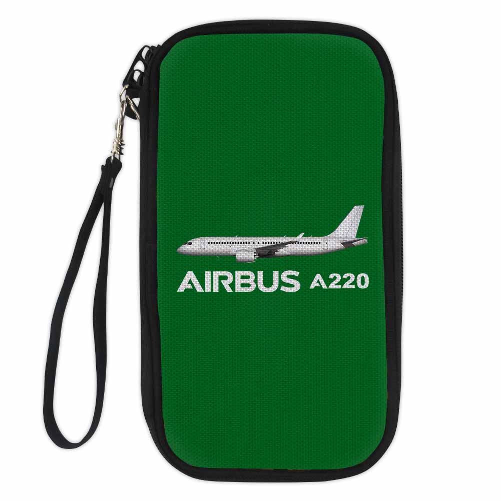 The Airbus A220 Designed Travel Cases & Wallets
