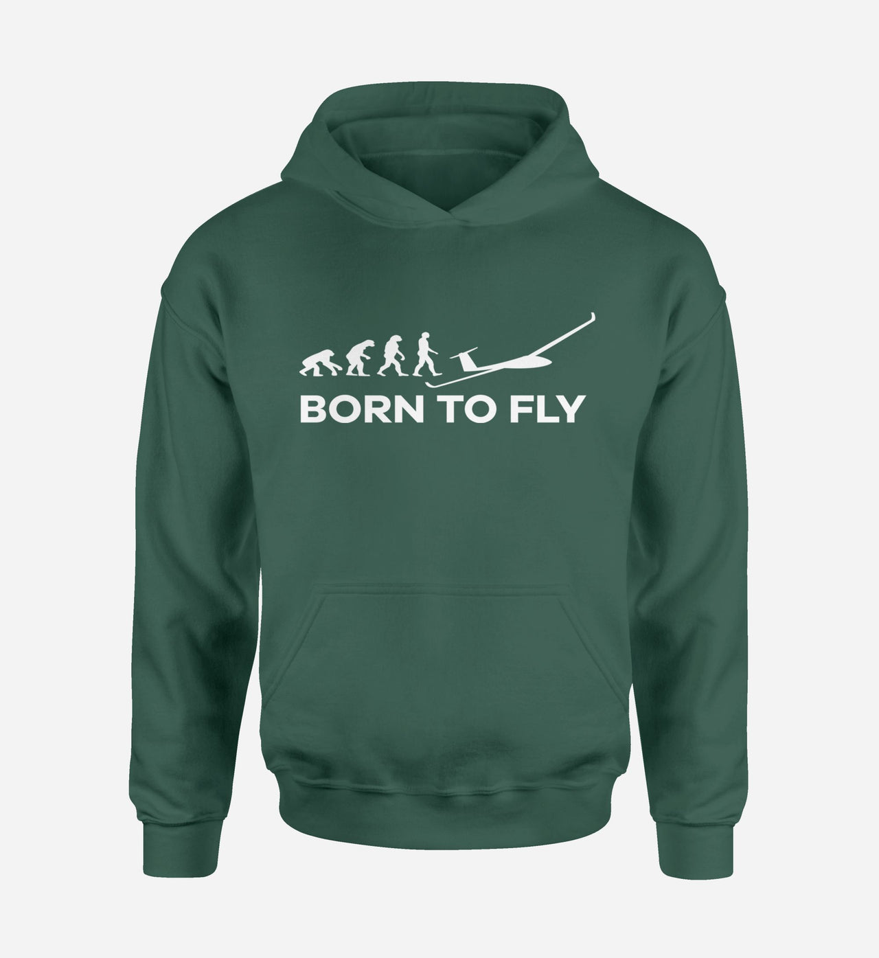Born To Fly Glider Designed Hoodies