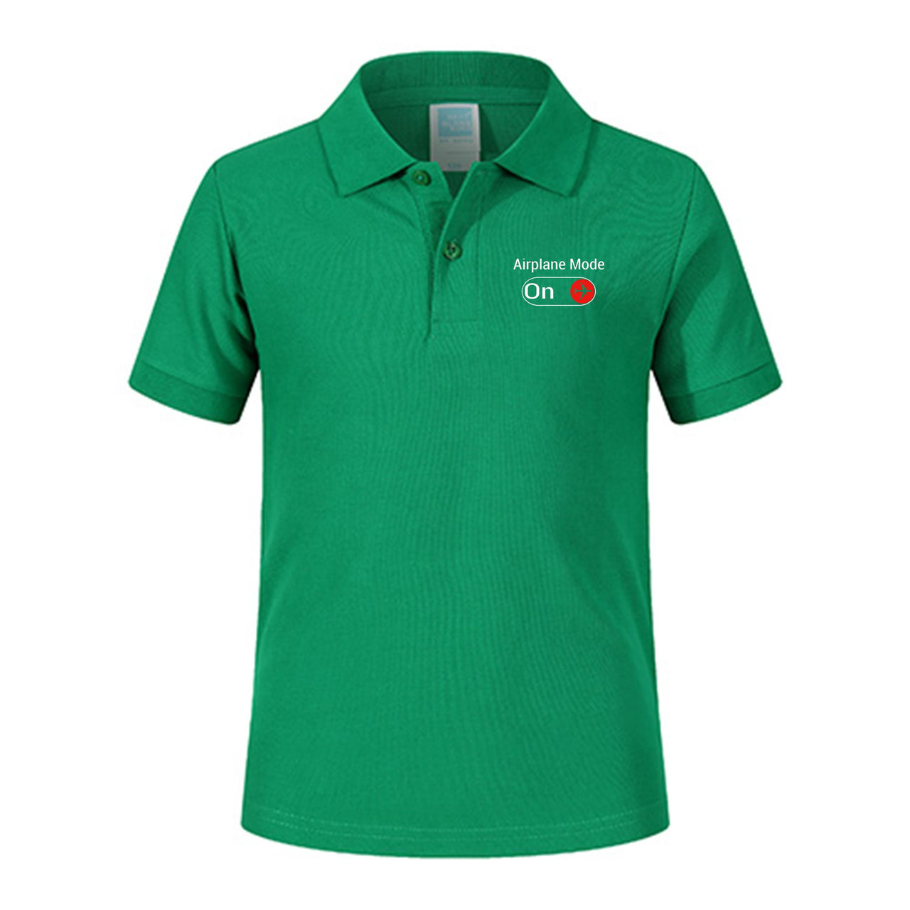Airplane Mode On Designed Children Polo T-Shirts