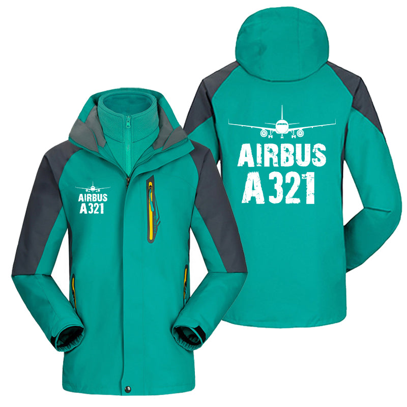 Airbus A321 & Plane Designed Thick Skiing Jackets