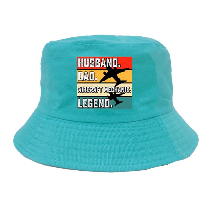 Husband & Dad & Aircraft Mechanic & Legend Designed Summer & Stylish Hats