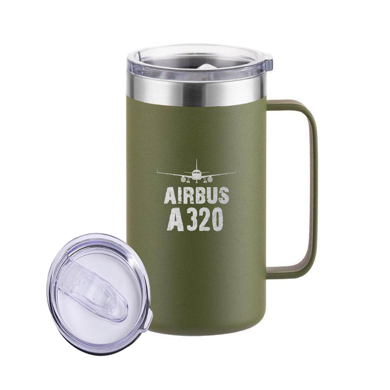 Airbus A320 & Plane Designed Stainless Steel Beer Mugs
