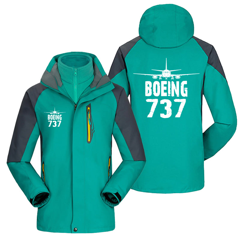 Boeing 737 & Plane Designed Thick Skiing Jackets