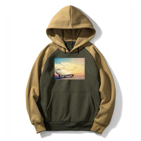 Thumbnail for Old Airplane Parked During Sunset Designed Colourful Hoodies