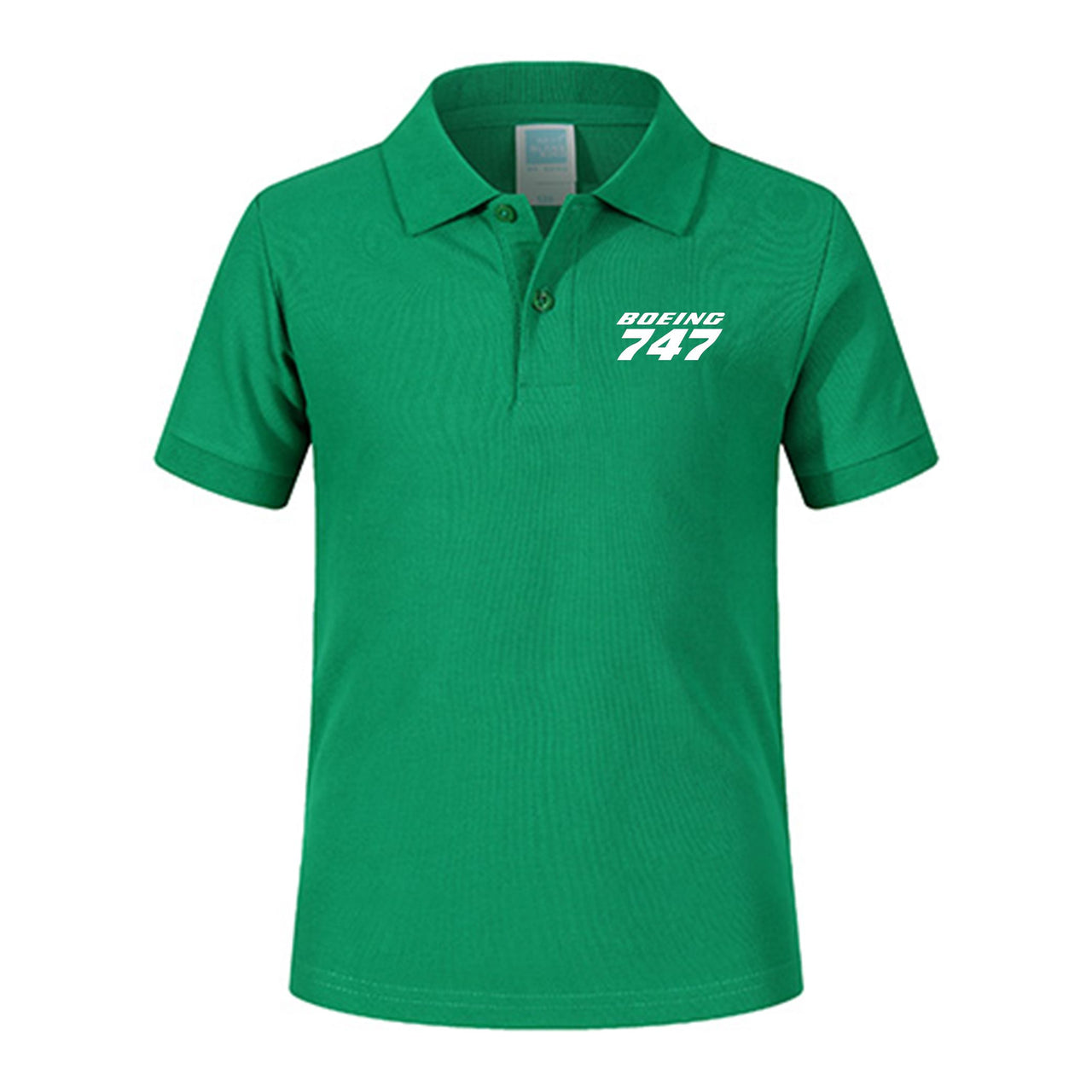 Boeing 747 & Text Designed Children Polo T-Shirts
