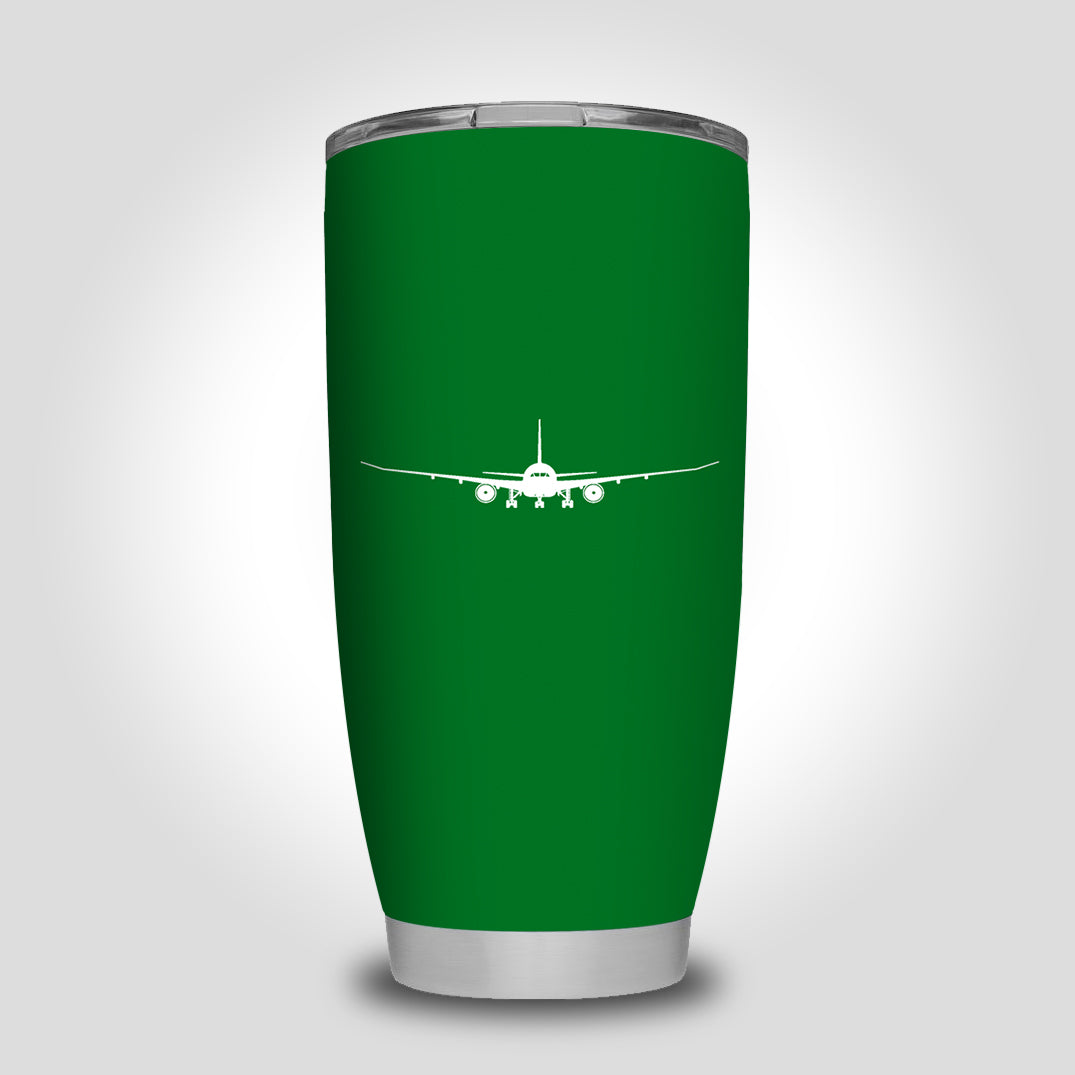 Boeing 787 Silhouette Designed Tumbler Travel Mugs