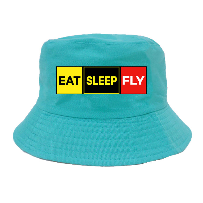 Eat Sleep Fly (Colourful) Designed Summer & Stylish Hats