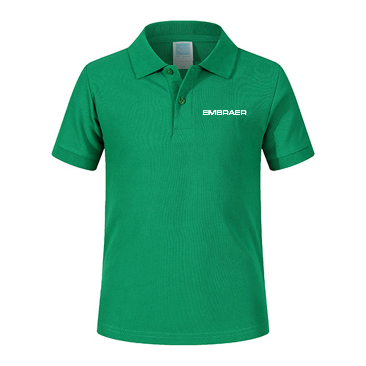 Embraer & Text Designed Children Polo T-Shirts