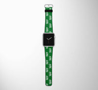 Thumbnail for Boeing 727 & Text Designed Leather Apple Watch Straps