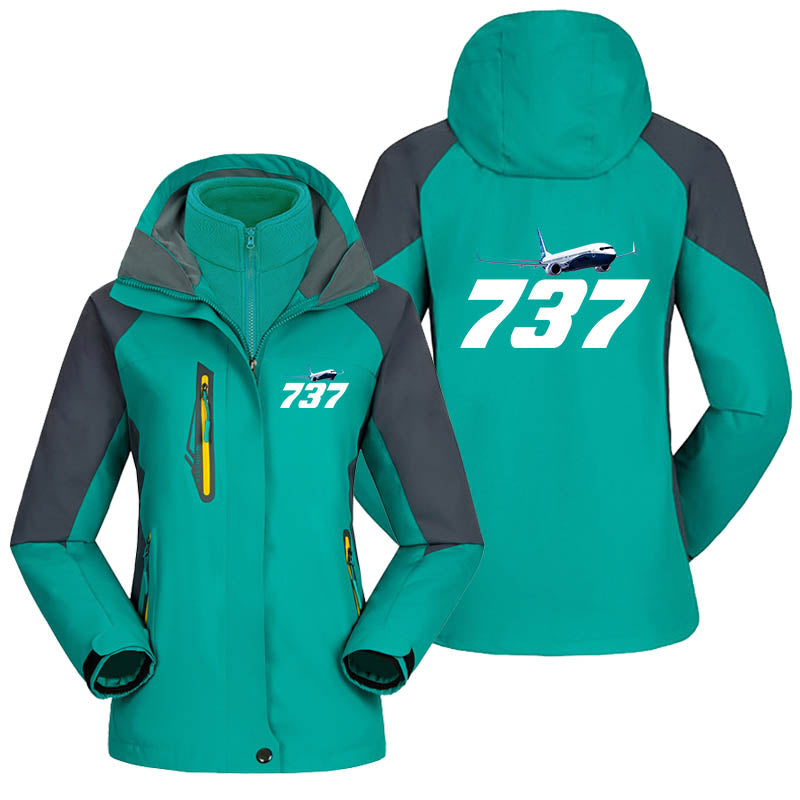Super Boeing 737-800 Designed Thick "WOMEN" Skiing Jackets