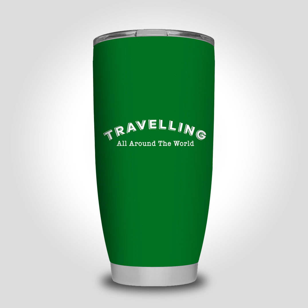 Travelling All Around The World Designed Tumbler Travel Mugs