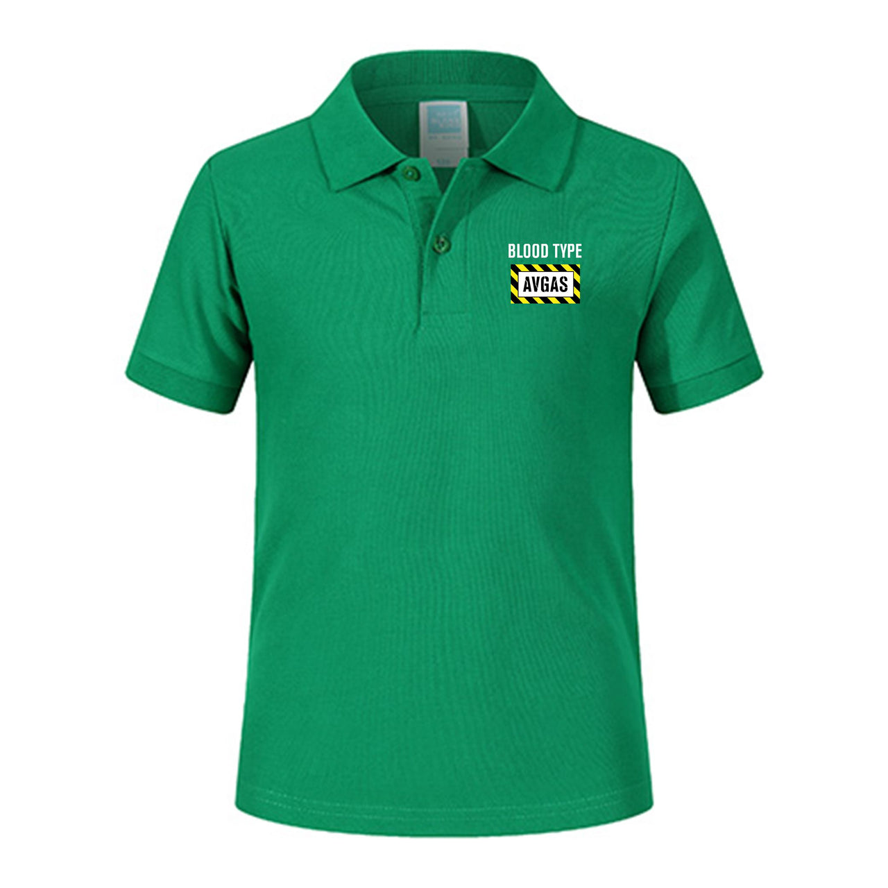 Blood Type AVGAS Designed Children Polo T-Shirts