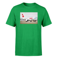 Thumbnail for Swiss Airlines Bombardier CS100 Designed T-Shirts