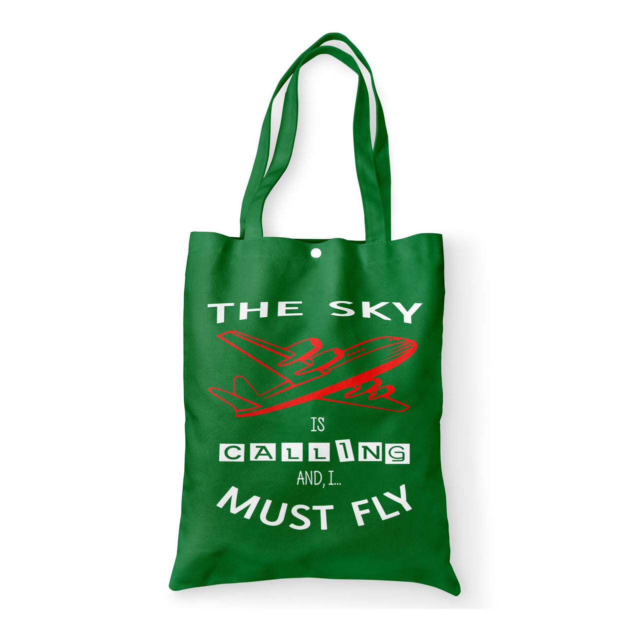 The Sky is Calling and I Must Fly Designed Tote Bags