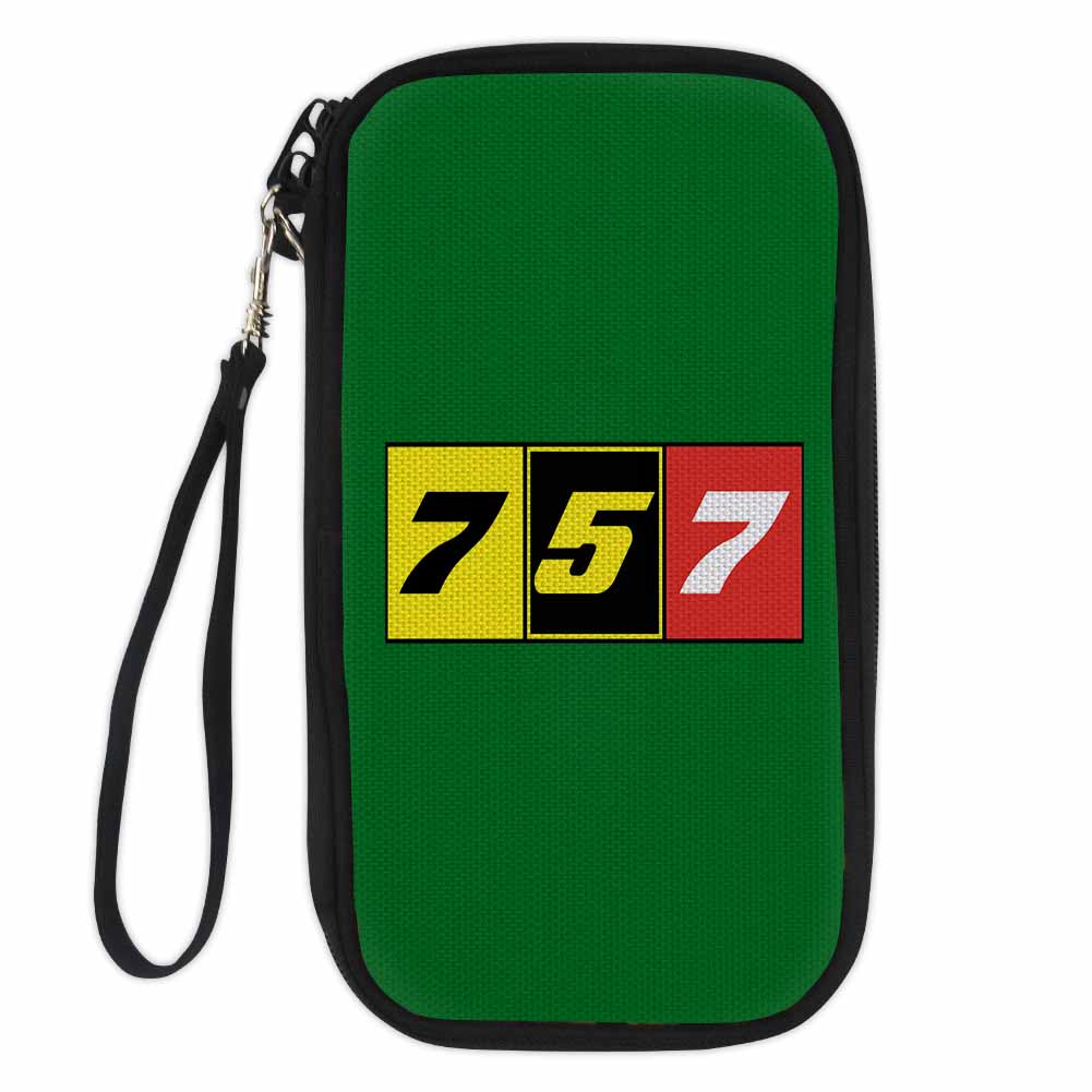 Flat Colourful 757 Designed Travel Cases & Wallets