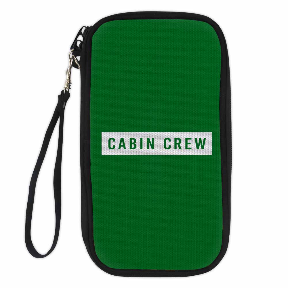 Cabin Crew Text Designed Travel Cases & Wallets