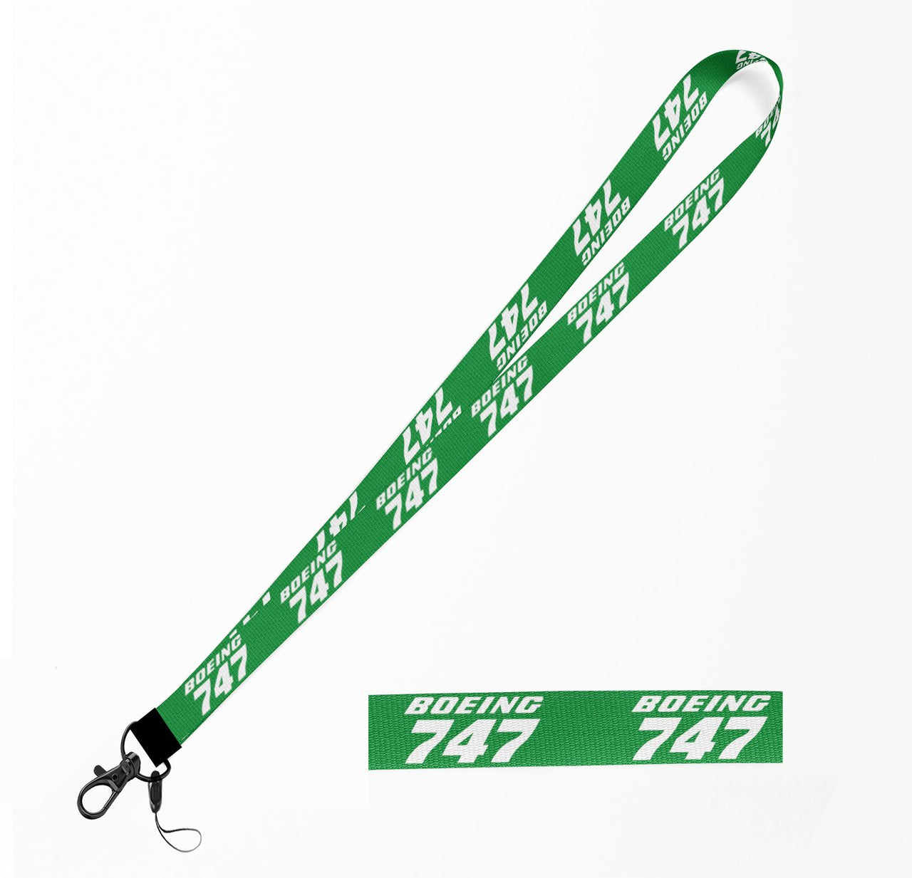 Boeing 747 & Text Designed Lanyard & ID Holders