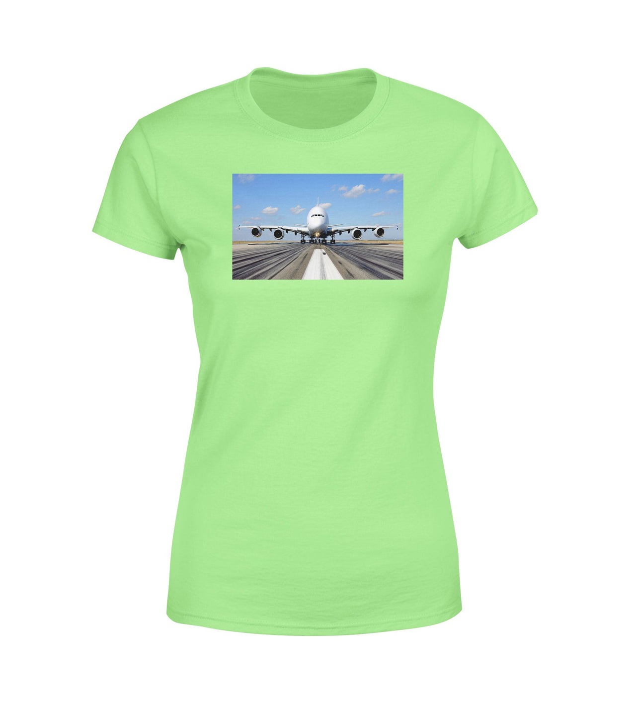 Mighty Airbus A380 Designed Women T-Shirts