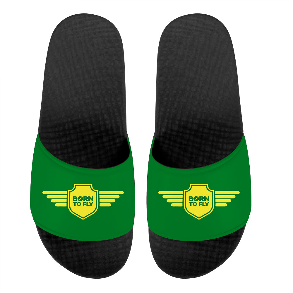Born To Fly & Badge Designed Sport Slippers