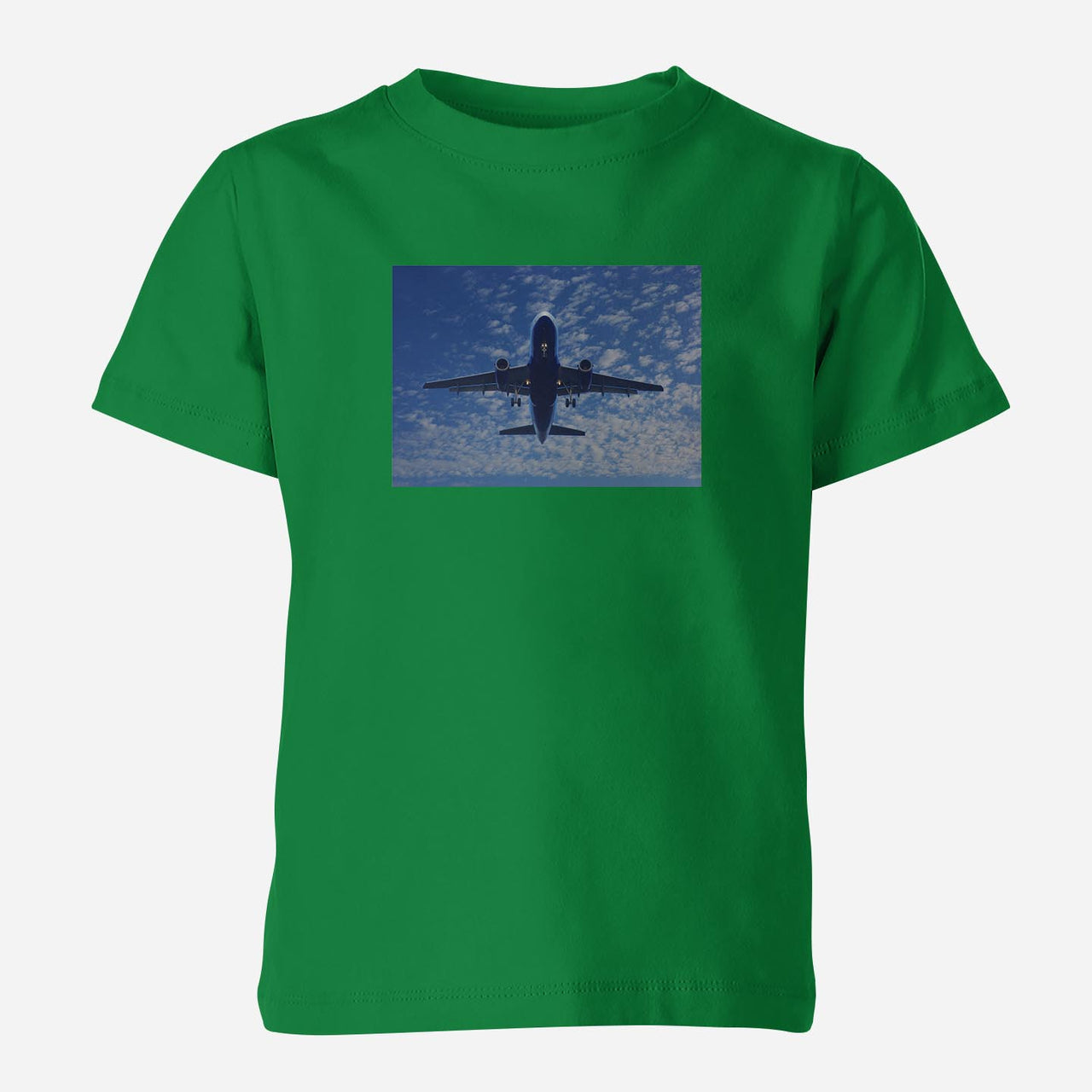 Airplane From Below Designed Children T-Shirts