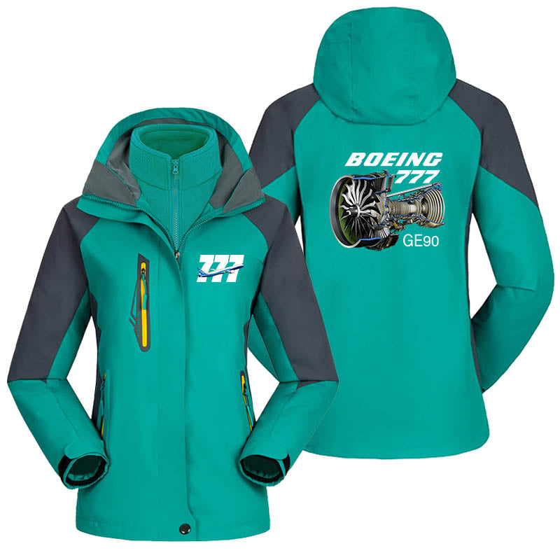 Boeing 777 & GE90 Engine Designed Thick "WOMEN" Skiing Jackets