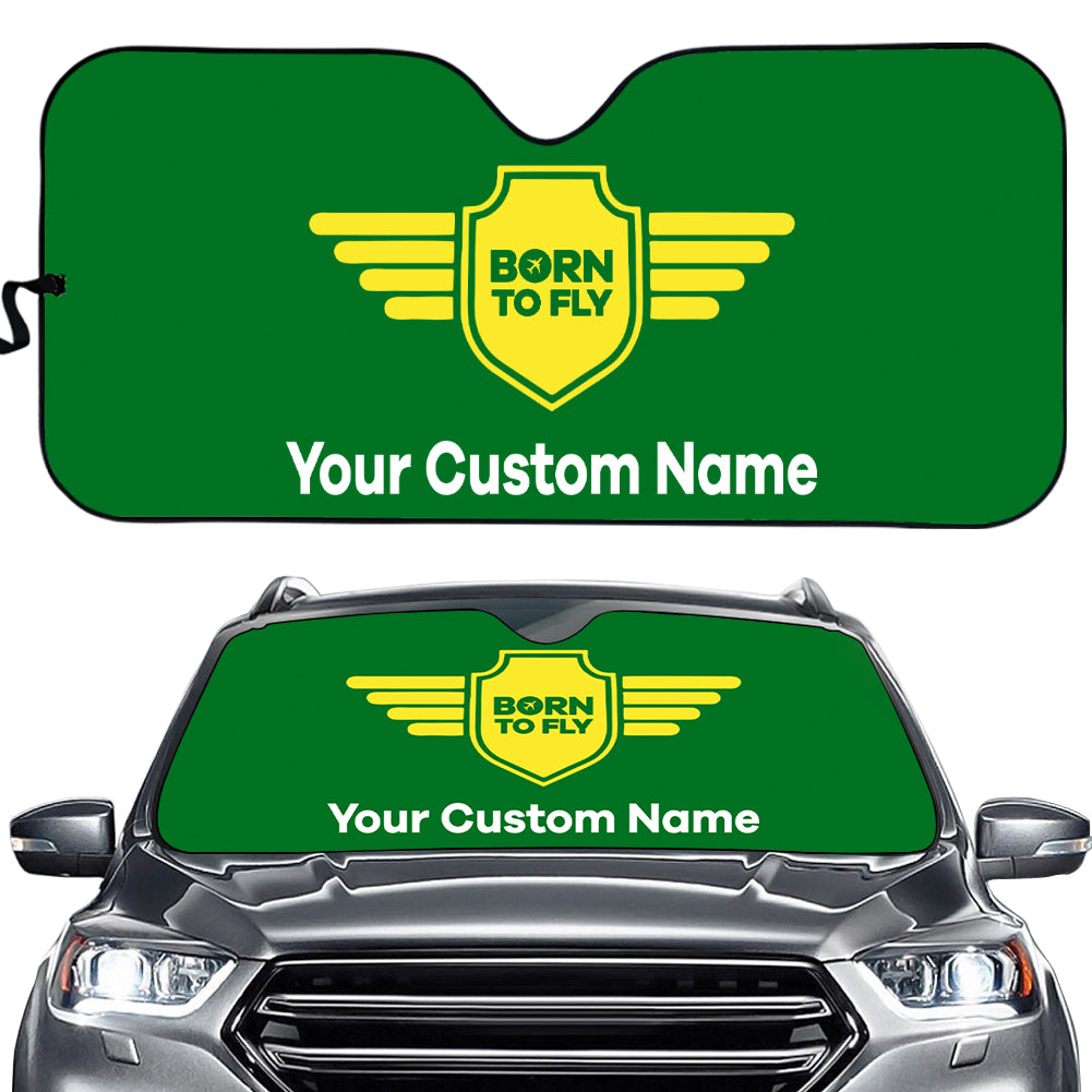 Custom Name (Badge 5) Designed Car Sun Shade