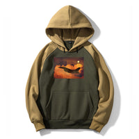 Thumbnail for Departing Fighting Falcon F16 Designed Colourful Hoodies