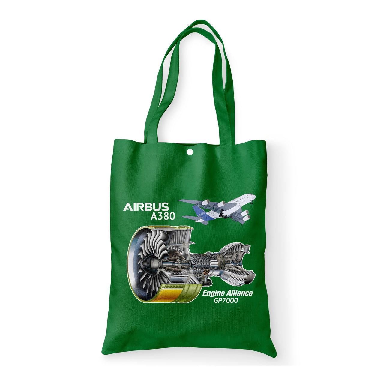 Airbus A380 & GP7000 Engine Designed Tote Bags