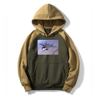 Thumbnail for Fighting Falcon F35 Captured in the Air Designed Colourful Hoodies