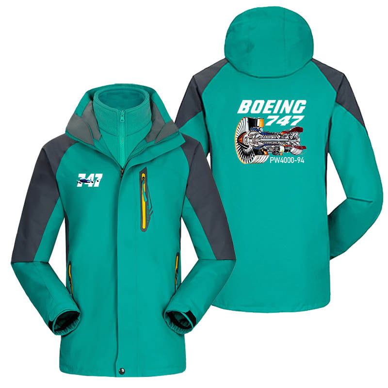Boeing 747 & PW4000-94 Engine Designed Thick Skiing Jackets
