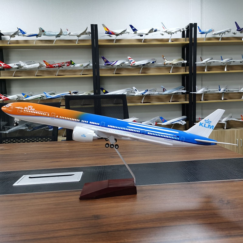 KLM Airlines Boeing 777 Airplane Model (1/157 Scale)