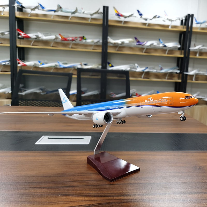 KLM Airlines Boeing 777 Airplane Model (1/157 Scale)