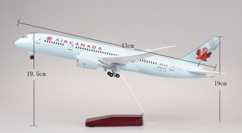 Air Canada OLD Livery Boeing 787 Airplane Model (1/130 Scale)