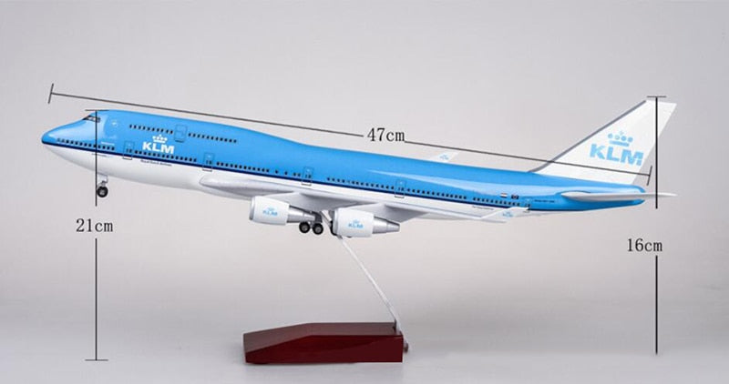 KLM Boeing 747 Airplane Model (1/160 Scale - 47CM)