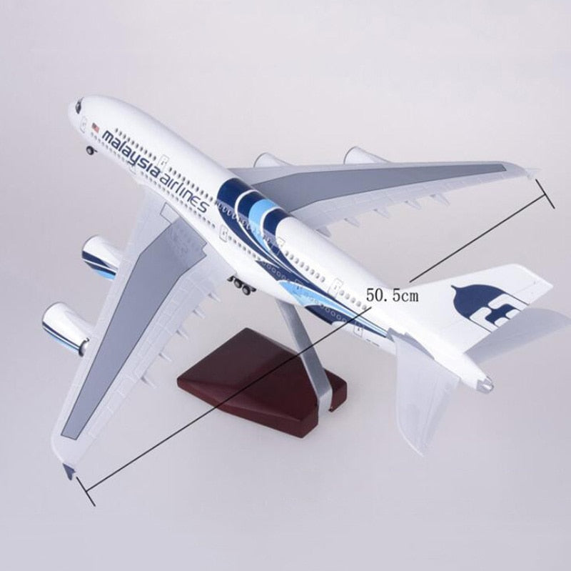 Malayan Airways Airbus A380 Airplane Model (1/160 Scale)