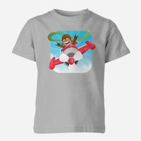 Thumbnail for Happy Pilot Designed Children T-Shirts