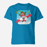 Thumbnail for Happy Pilot Designed Children T-Shirts