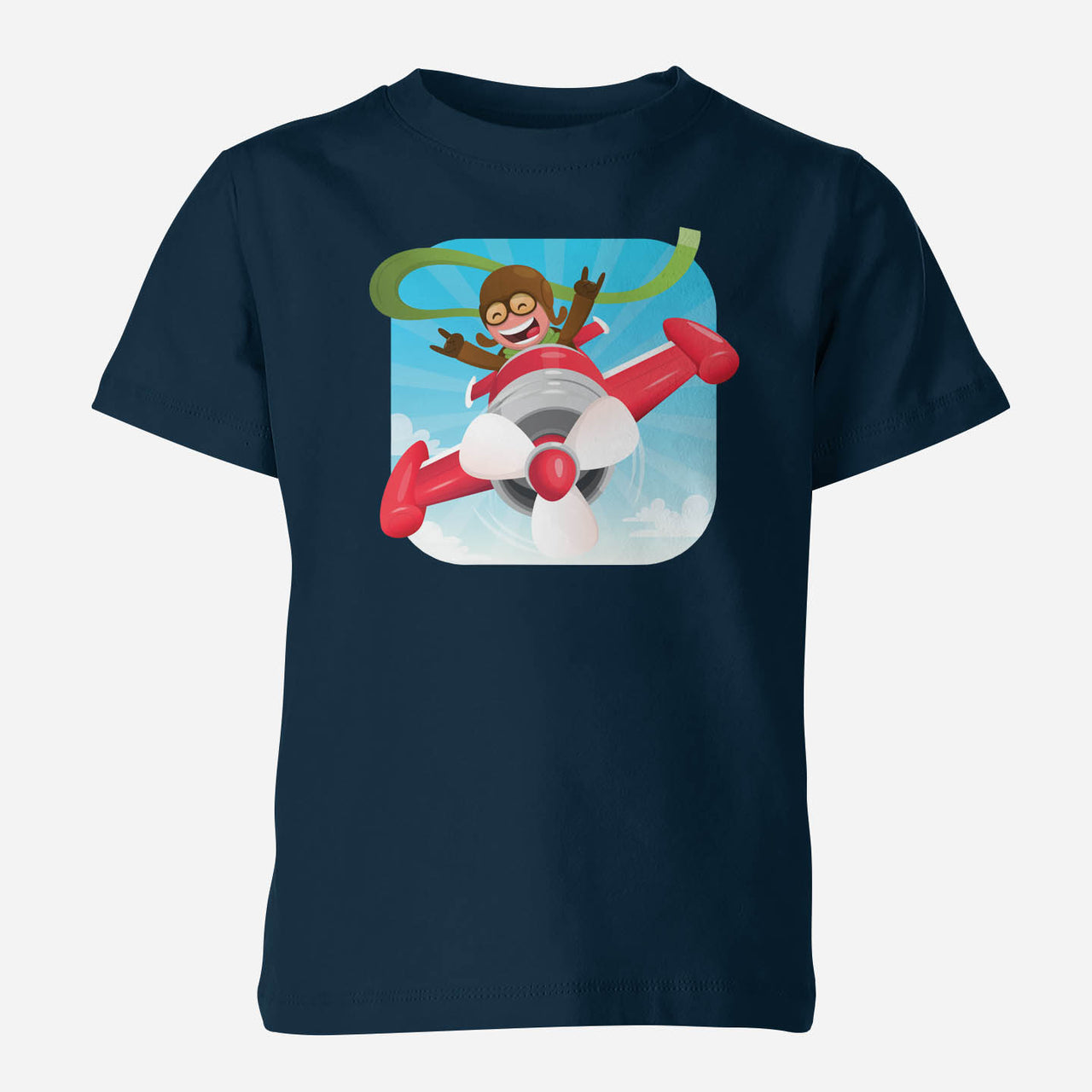 Happy Pilot Designed Children T-Shirts